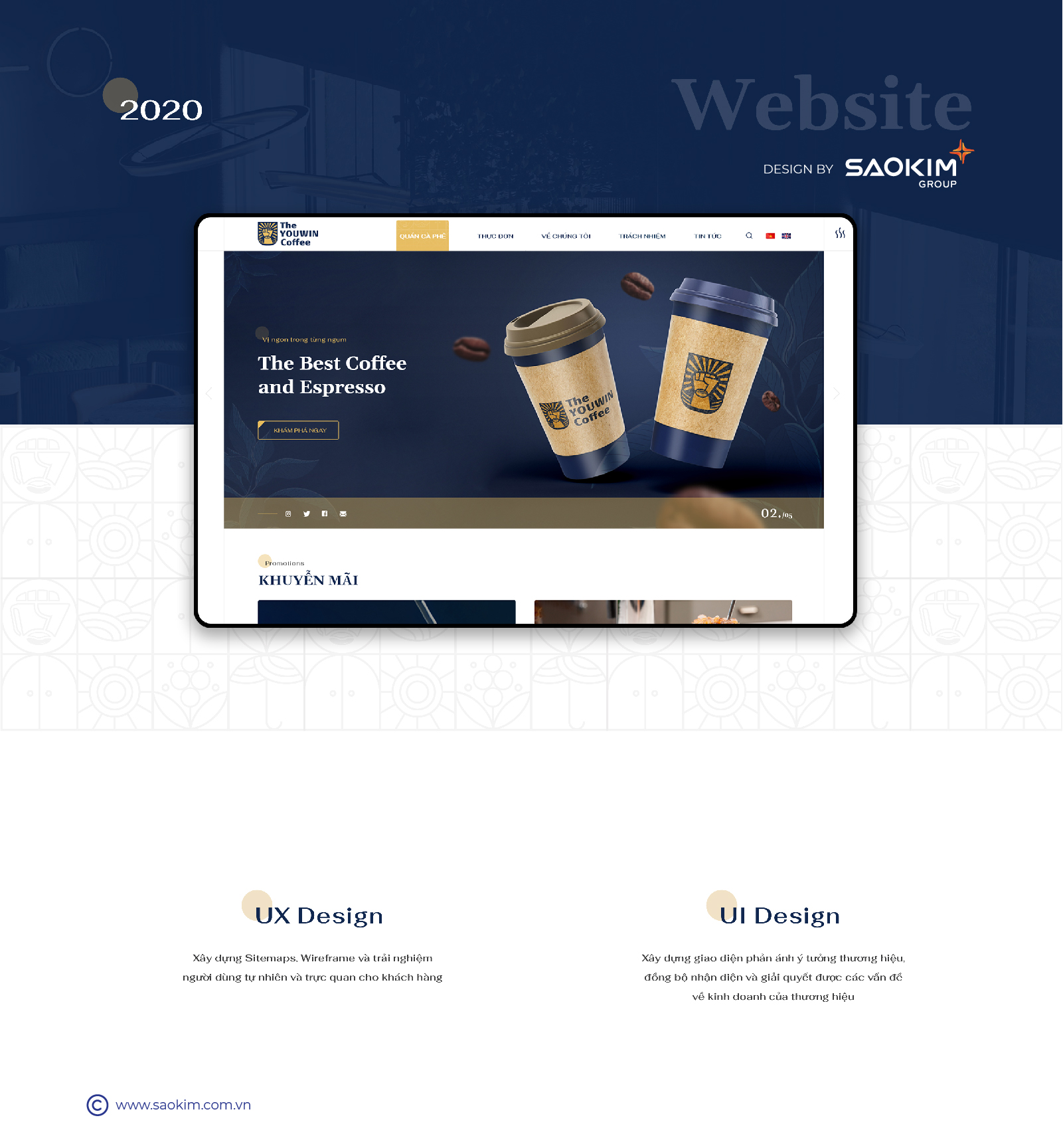 THE YOUWIN COFFEE - Design Website and Brand identity Youwin